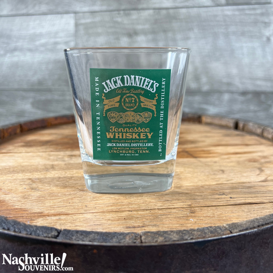 Collectible Jack Daniel's Green Label DOF Glass 