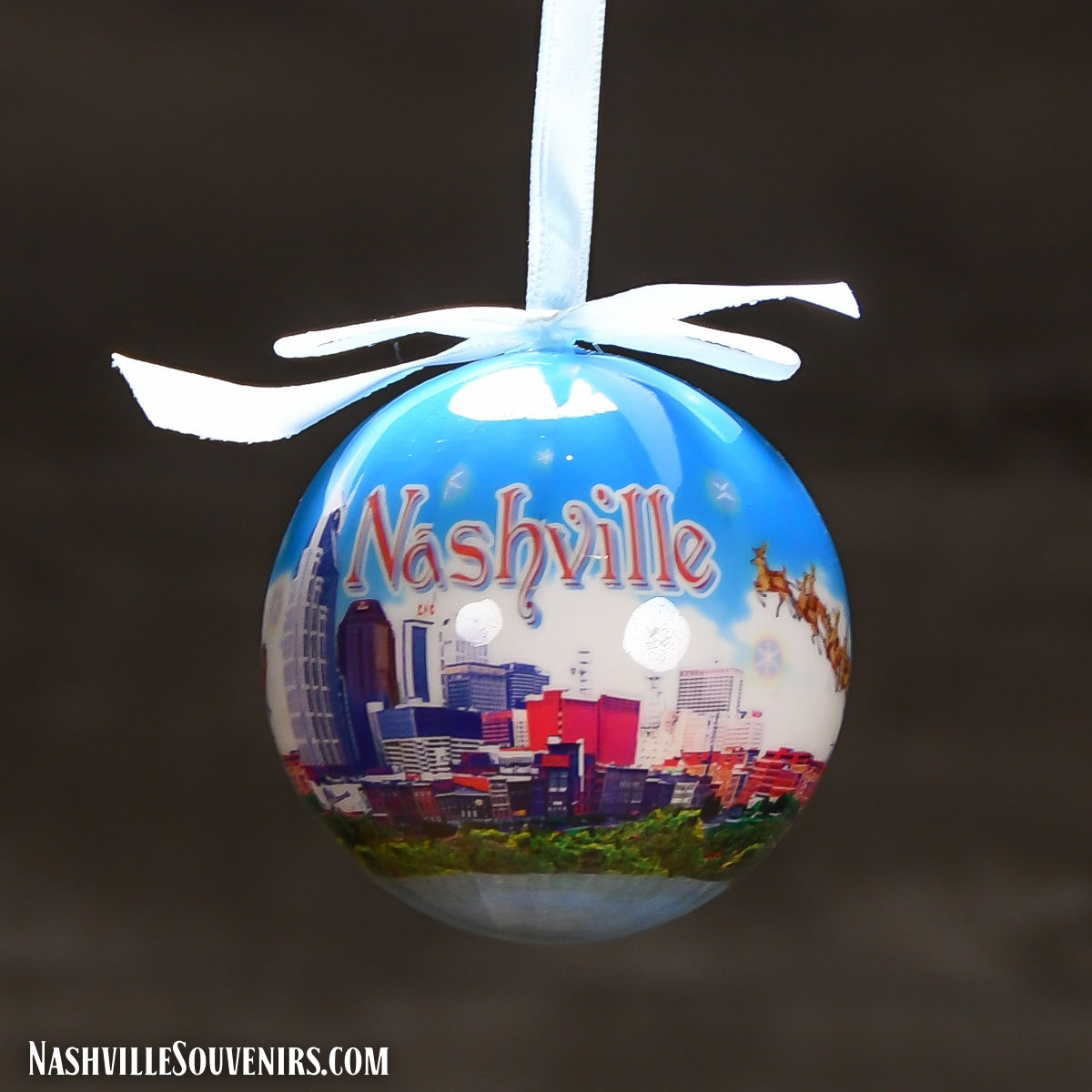 Round Nashville Collectible Christmas Ornament