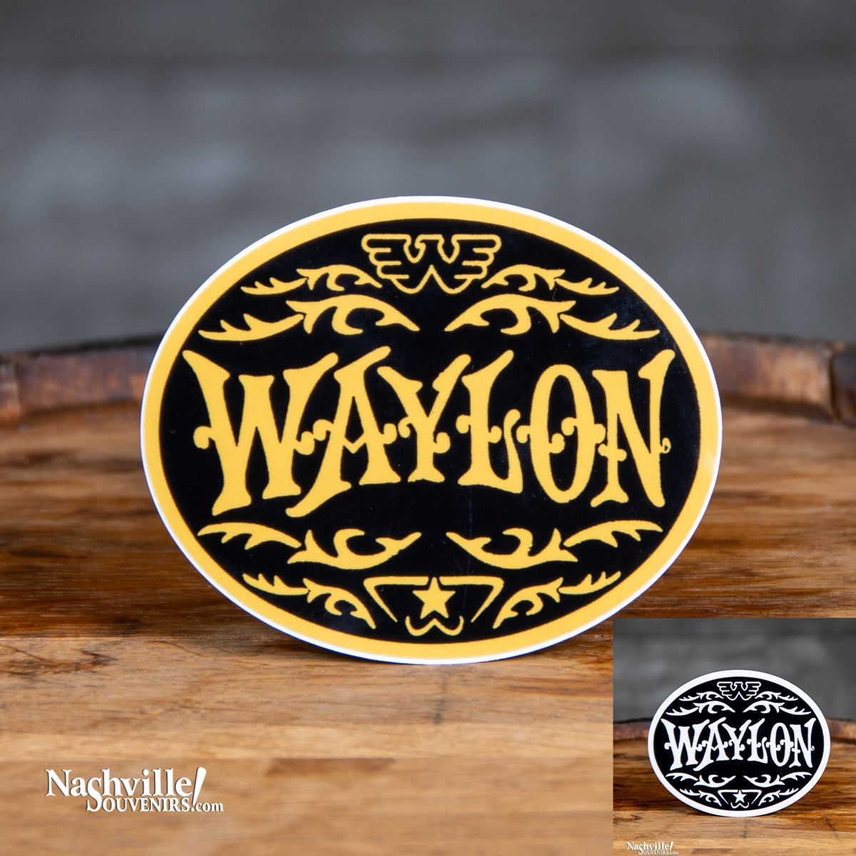 Waylon jennings cheap belt buckle