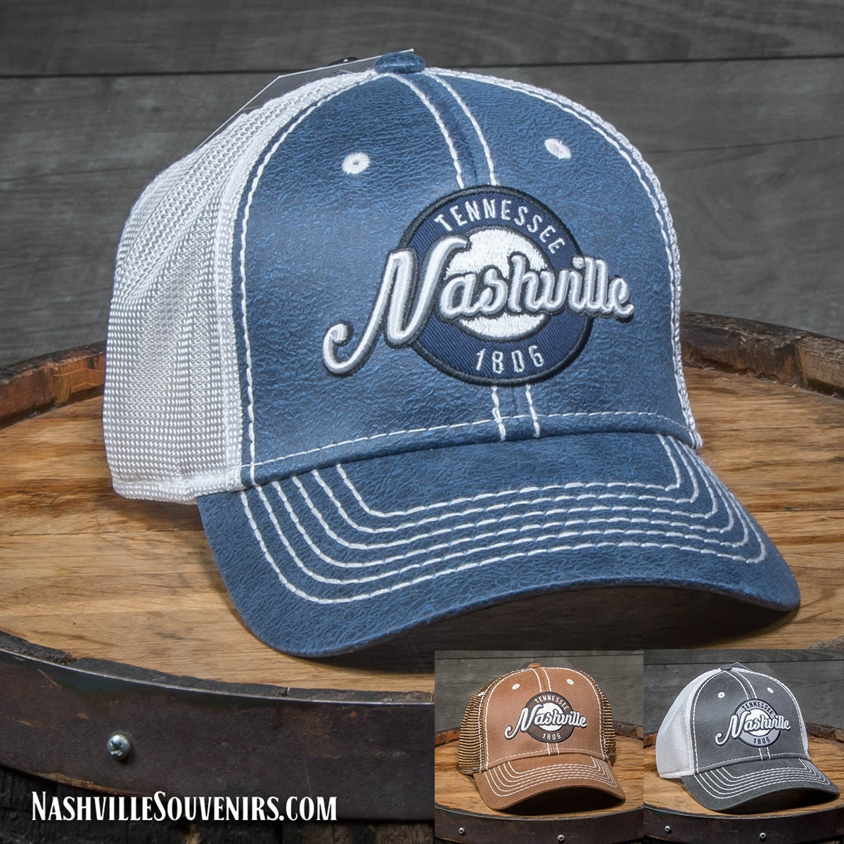 Nashville Birthday Custom Womens Trucker Hats