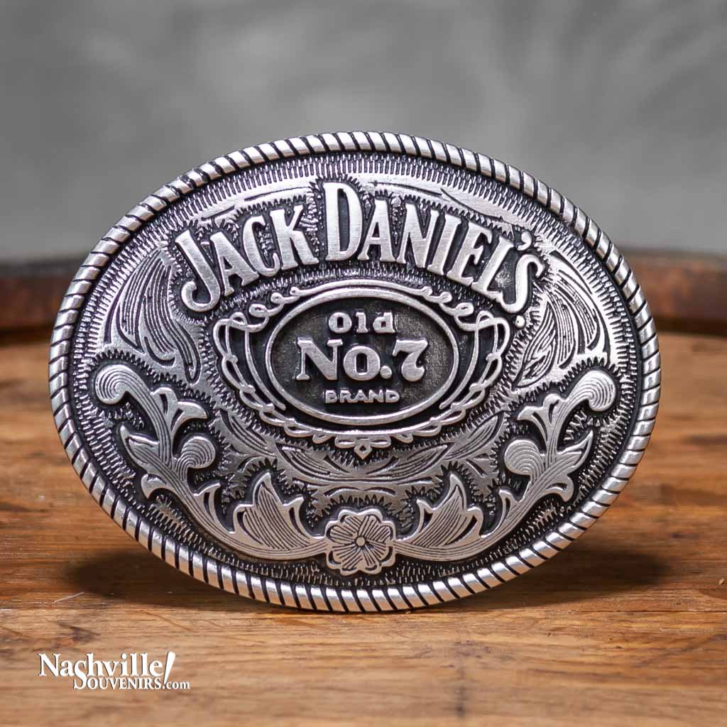 Jack Daniels Silver Edition Brand Belt Buckle! 4 digit serial number!  Beautiful!