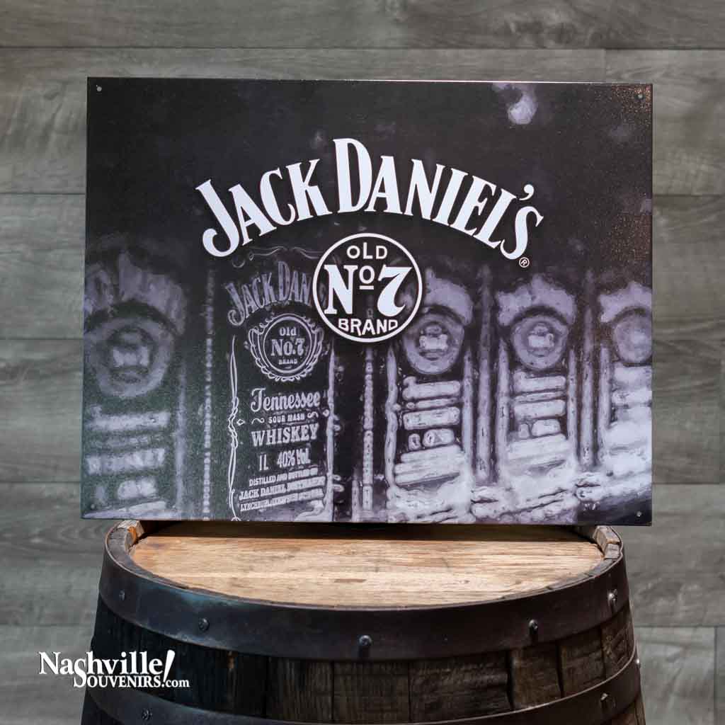 Jack Daniel's hot wood sign with resin inlay