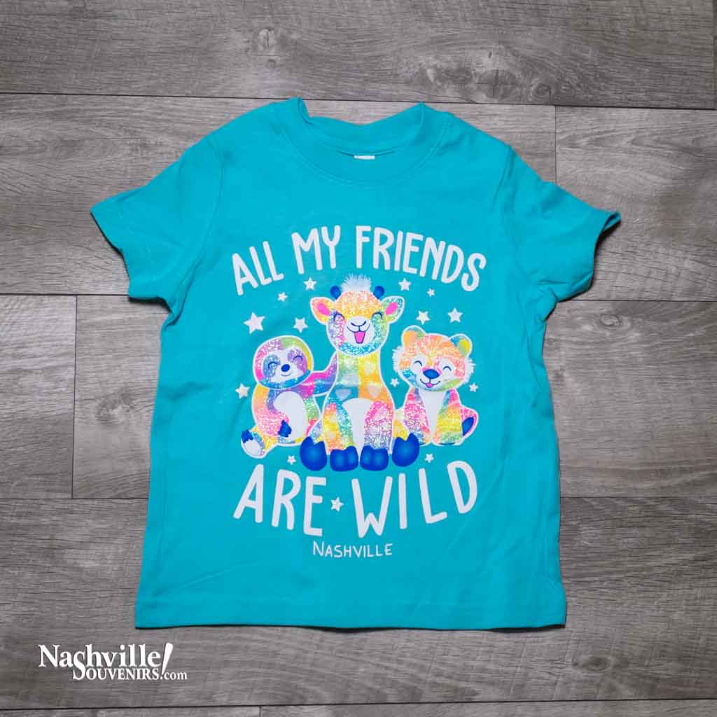 Kids pink Nashville Glittery Unicorn T-shirt